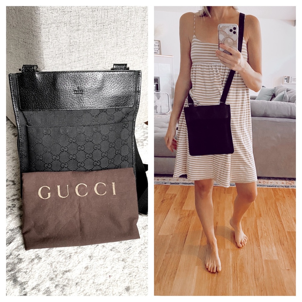 Gucci men’s women’s GG guccissima crossbody